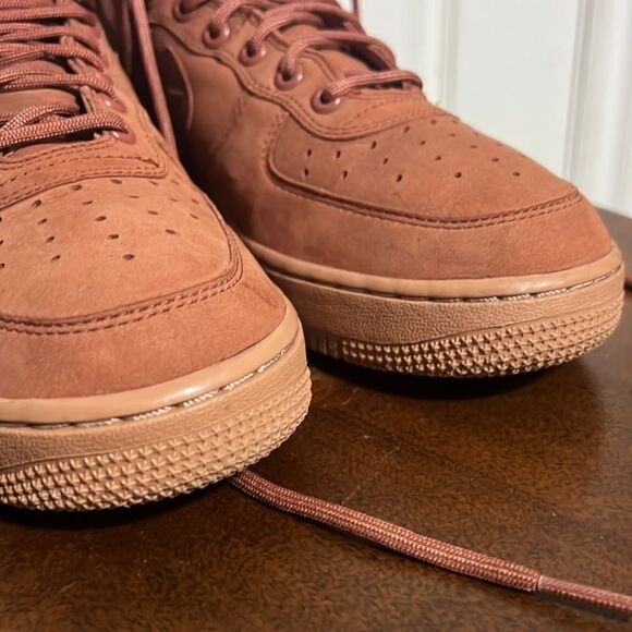 🔥🔥 NIKE AIR FORCE 1 SF  Women Size 8.5 - DUSTY PEACH 857872-202 - EUC - *Read* - Picture 8 of 16